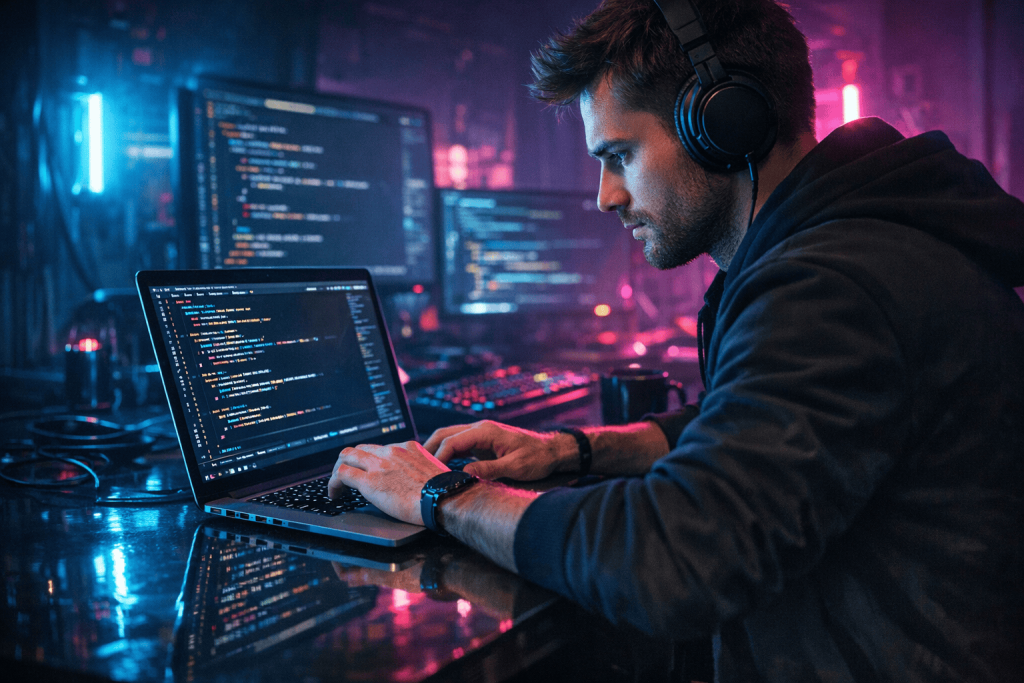 IT‑тематика / ноутбук и код