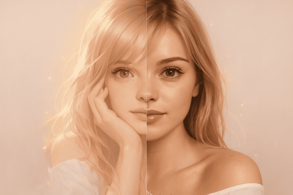 Портрет в стиле иллюстрации